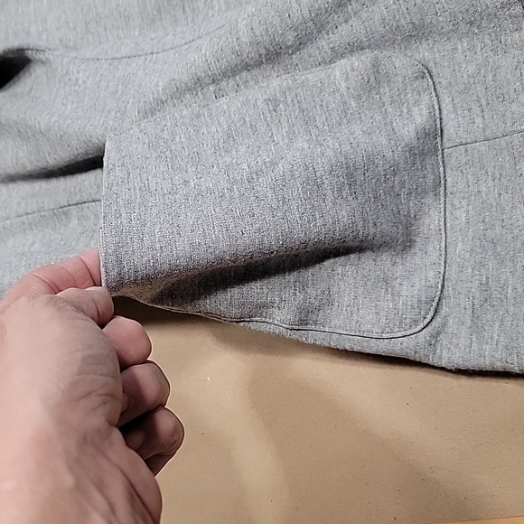 Chelsea28 Size XS Gray Jersey Knit Lightweight Blazer / Cardigan, Front Pockets - Picture 11 of 12